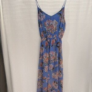 Abercrombie & Fitch Floral Blue Maxi Dress
